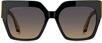 Etro 57mm Square Sunglasses in Black Yellow/Violyellow Ds at Nordstrom