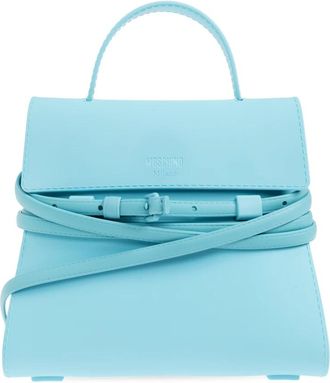 Moschino Handtas met Logo - Dames - Handtassen - Blauw - ONE Size - Tassen