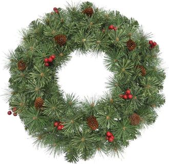 Black Box Trees Corona decorativa warth verde h15xb60xl60cm