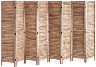 OEM Pantalla De Madera Port&aacute;til De Estilo Europeo, Biombo Plegable De Madera De 8 Paneles Para Privacidad, 3250x1700x18,5mm Para Separar Habitaciones, Hog