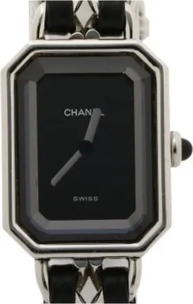 Chanel Pre-owned Watches, female, Black, Size: ONE SIZE Pre-owned Leather Watch