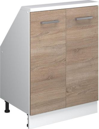 Vicco Armario Para Techo Inclinado Rion, Sonoma/blanco, Con 2 Puertas, Vicco