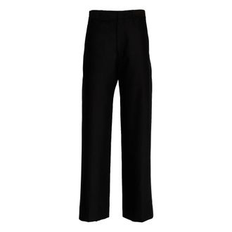 Victoria Beckham Wide Trousers, female, Black, Size: XS Wide Trousers