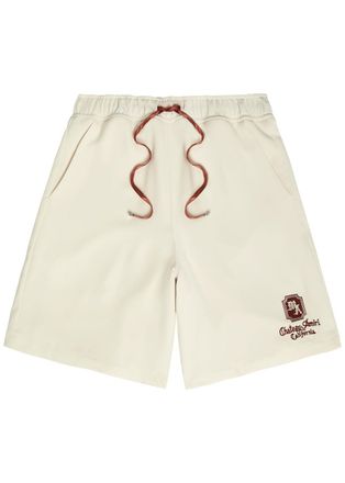 Amiri Chateau Appliqu&eacute;d Woven Shorts - White - XL