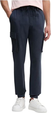 Aeronautica Cargo-pocket Track Pants - Heren - Sweatpants - Blauw - 2XL - Katoen - Broeken