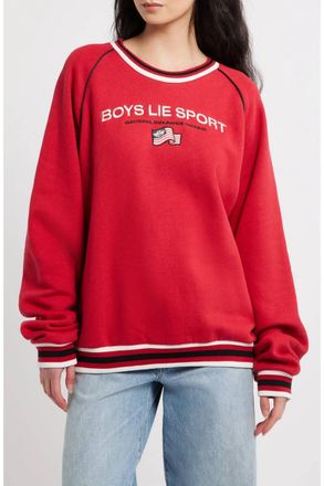 Boys Lie Sport Kara Crewneck Sweatshirt In Red