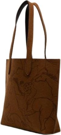 Herm&egrave;s Borsa Pre-owned in Feltro - - Pre-owned - Donna - Marrone - ONE SIZE