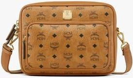 MCM Aren Crossbody in Visetos in Cognac at Nordstrom