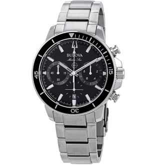Bulova Marine Star Chronograph Stainless Steel Mens Watch