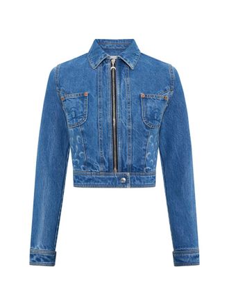 Marine Serre Womens blue Cotton Jacket