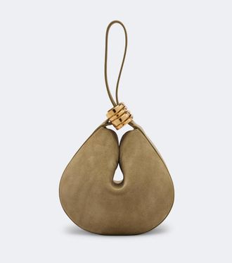 Amanu Studio Zambia Ring Small suede top-handle bag