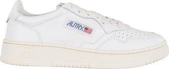 Autry White Medalist Low Leather Sneakers