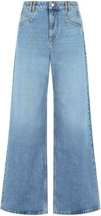 Isabel Marant Lemony Light Blue Cotton Jeans