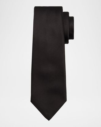 Kiton Men & apos;s Solid Silk 7-Fold Tie