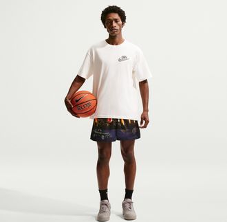 Nike Mens Standard Issue Dri-FIT 5 Practice Mesh Basketball Shorts in Purple | IO9175-547