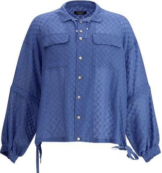 Undercover Blue Cotton Mens Blouse