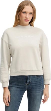 A|X Armani Exchange Dames, Sweatshirts & Hoodies, Beige, Maat: XL Katoen