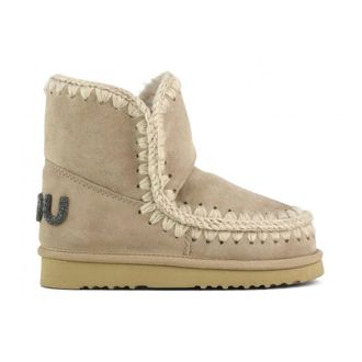 Mou Schoenen, Dames, Bruin, 36 EU, Wol, Bruine Sheepskin Eskimo Laarzen met Glitter