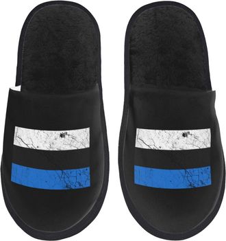 Generic Lightweight House Slipper Flag Of Texture Effect House Shoes Cosy Womens Slippers for Hotels Family Bedroom L