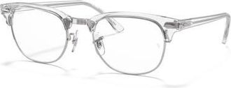 Ray-Ban 51mm Square optical glasses in White at Nordstrom