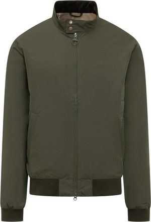 Barbour Royston Casual Jacket - Heren - Bomber jackets - Groen - 2XL - Leer - Jassen