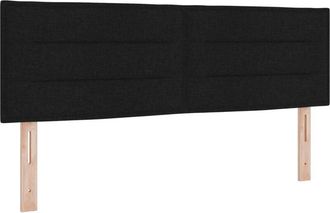 vidaXL vidaXL Headboard Height Adjustable with Headboard Black 160 cm Fabric