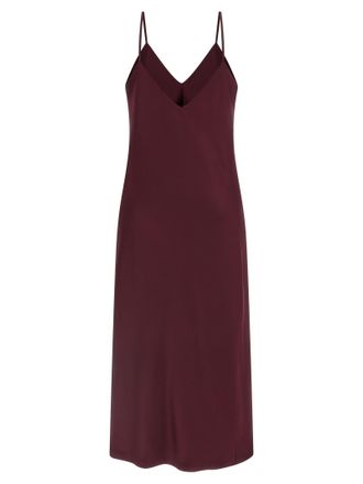Norma Kamali Bias Slip Dress - Bordeaux