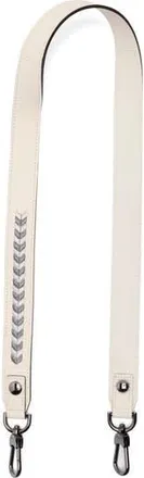Longchamp Metallic Embroidered Leather Shoulder Strap in Ivory at Nordstrom Rack