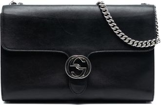 Gucci Pre-owned Gucci Medium Leather Dollar Interlocking G Crossbody Ladies 42T4KMKEXMD8L4NZ