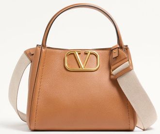Valentino Garavani Valentino Garavani Alltime Medium Handbag In Grainy Calfskin Wo