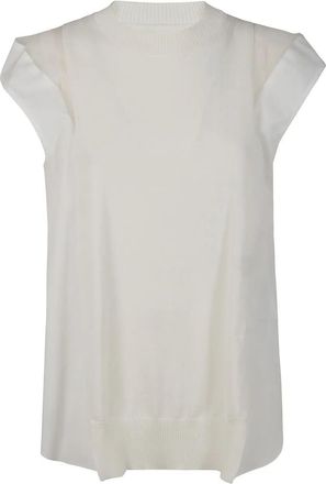 sacai Popeline X Knit Pullover