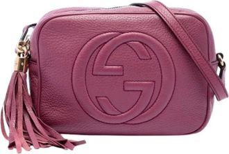 Gucci Pre-owned Soho Disco Crossbody Bag - Dames - Vintage Schoudertas - Paars - ONE Size - Leer - Vintage