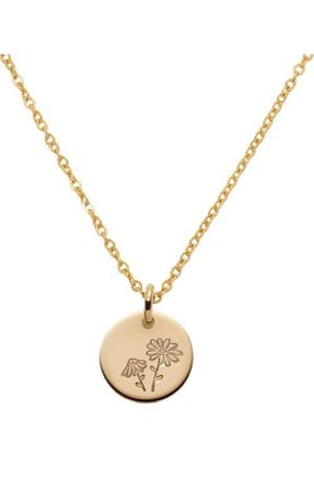 Made by Mary April Birth Flower Necklace in Gold Filled at Nordstrom, Size Medium