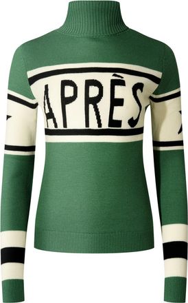 Perfect Moment Schild Apres Roll-neck Merino Wool Sweater - Green - XL (UK14)
