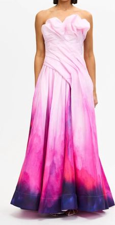 Acler Greenholm Maxi Dress In Lavender Sunset