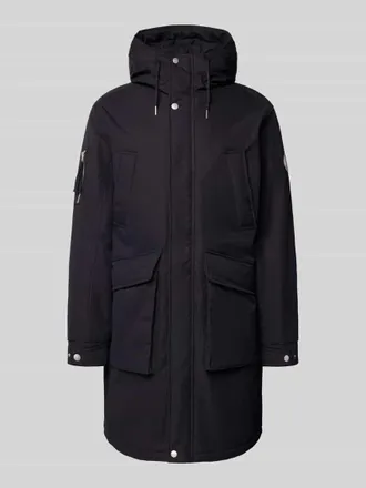 Jack & Jones Jack & Jones Parka mit Pattentaschen Modell WOOD in Black, Gr&ouml;&szlig;e XL
