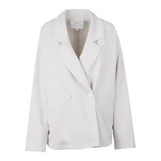 Alessia Santi Blazers, female, Beige, Size: M Giacca doppiopetto in jersey