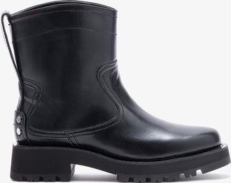 Ganni Black Low Boots in Oleatex - Size 35 Oleatex&acirc;&cent;