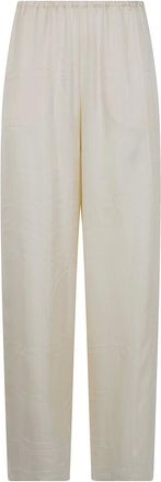 Toteme Broeken, Dames, Beige, S, Wide Broeken