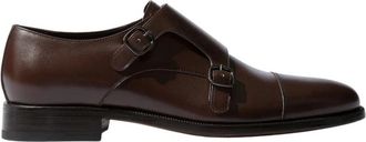 Scarosso Gervasio Monk Schoenen - Heren - Nette schoenen - Bruin - 43 1/2 EU - Leer - Schoenen