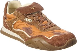 Fendi Fendi Wave Pulse Tech Fabric & Suede Sneaker