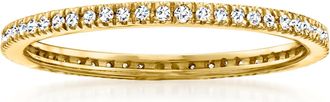 RS Pure by Ross-Simons Diamond Eternity Band in 14kt Yellow Gold