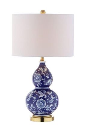 Jonathan Y Designs Lee 27 Ceramic Chinoiserie LED Table Lamp, Blue/White at Nordstrom