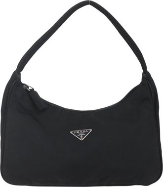 Prada Re-Edition 2000 Hobo Tessuto Black Nylon Handbag (Pre-Owned)