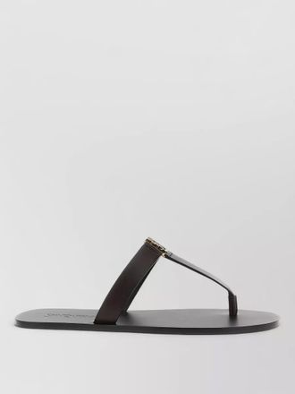 Saint Laurent leather babylone thong sandals
