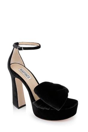 Badgley Mischka Alora Velvet Platform Heels