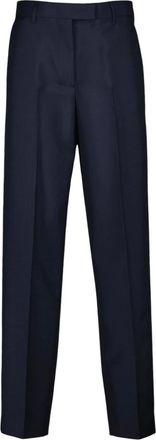 Miu Miu Broeken, Dames, Blauw, S, Wol, Kid Mohair Pants