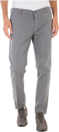 Daniele Alessandrini Jeans - Heren - Chinos - Grijs - XS - Katoen - Broeken