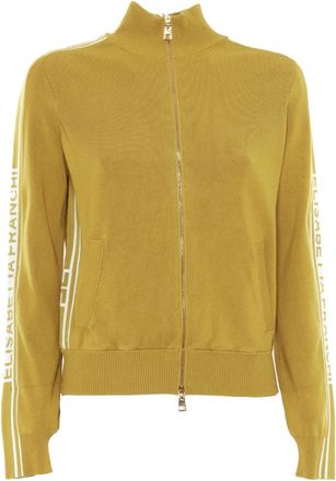 Elisabetta Franchi Cardigan con zip - Giallo