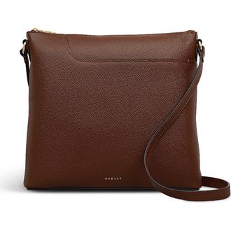 Radley London Pockets - Texture Large Ziptop Crossbody Bag in Chocolate at Nordstrom
